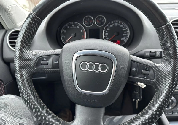 Audi A3 cena 20900 przebieg: 215000, rok produkcji 2008 z Bardo małe 67